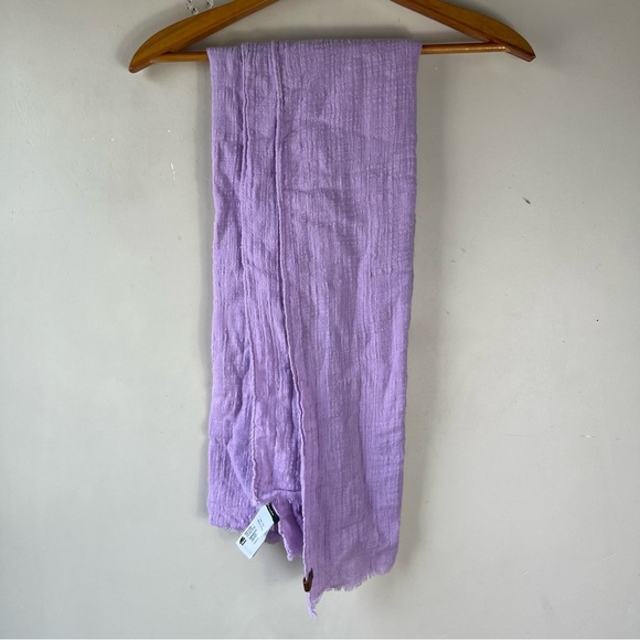 Roots Lavender Gauze 100% Cotton Wrap Scarf 193cmX91cm Throw Lightweight - Picture 4 of 9